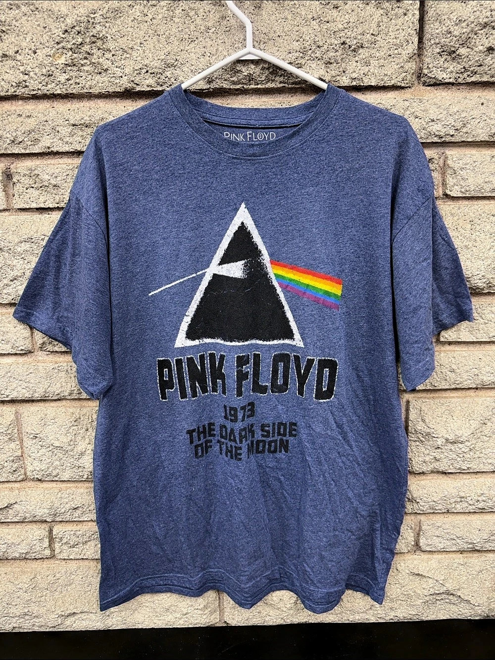 Pink Floyd The Dark Side of the Moon Graphic Tee Blue XL